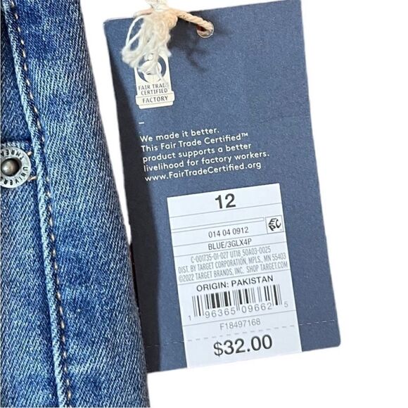 Universal Thread High Rise Skinny Denim Jeans With Patch, Size 12, NWT - Picture 6 of 12